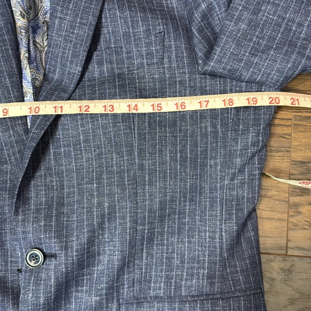 NWT J. Hilburn 100% Wool  Single Breasted Bespoke Blazer‎